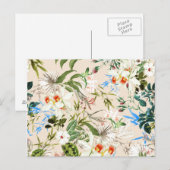 Antikes Wildblumenmuster Postkarte (Vorne/Hinten)