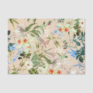 Antikes Wildblumenmuster Seidenpapier