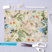 Antikes Wildblumenmuster Seidenpapier (Handwerk)