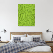 Antikes William Morris Branch Green Leaf Muster Leinwanddruck (Insitu (Schlafzimmer))