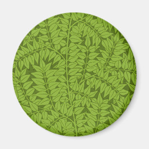 Antikes William Morris Branch Green Leaf Muster Magnet