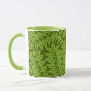 Antikes William Morris Branch Green Leaf Muster Tasse