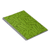 Antikes William Morris Branch Grünes Blatt Muster Notizblock (Rechte Seite)