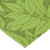 Antikes William Morris Branch Grünes Blatt Muster Tischdecke (Schrägansicht)