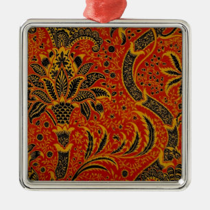 Antikes William Morris India Tapete Ornament Aus Metall