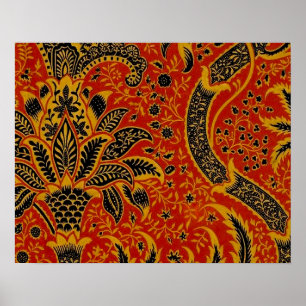 Antikes William Morris India Tapete Poster