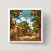 Antikes Williamsburg Virginia Button (Vorderseite)