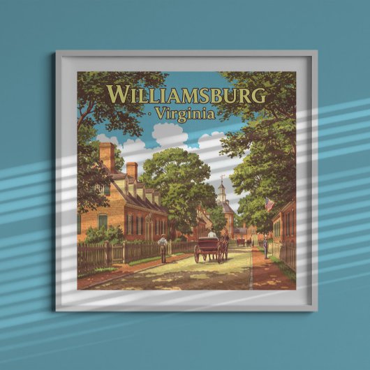 Antikes Williamsburg Virginia Poster