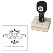 Antikes Wirbel Monogramm Stempel (Stempel)