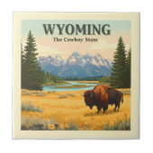 Antikes Wyoming Fliese (Vorderseite)