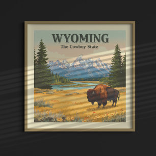 Antikes Wyoming Poster