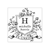 Antikes Zeichen Monogramm Ex Libris Name Buch Gummistempel (Prägung)
