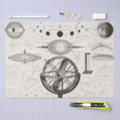 Antikes Zeichn der astrologischen Spheres Dekoupag Seidenpapier (Handwerk)