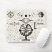 Antikes Zeichn Vintager astrologischer Sphären Mousepad (Mit Mouse)
