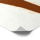 Antikes zeichnend Peru-Kriegerplatz Poster (Ecke)