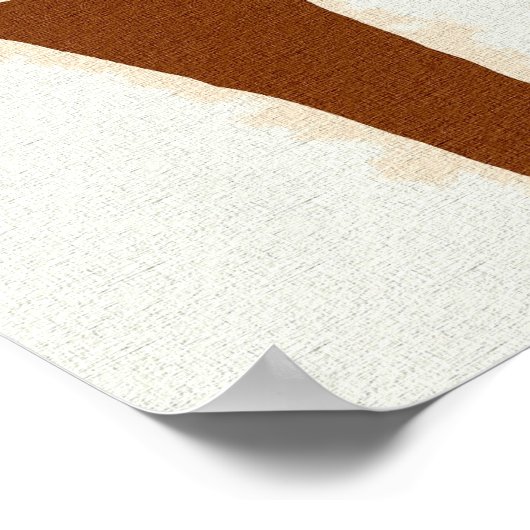 Antikes zeichnend Peru-Kriegerplatz Poster (Ecke)