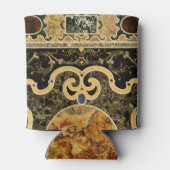 Antikes Ziermuster - italienisches Gemsteinmuster Dosenkühler (Rückseite)