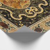 Antikes Ziermuster - italienisches Gemsteinmuster Geschenkpapier (Ecke)