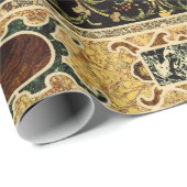 Antikes Ziermuster - italienisches Gemsteinmuster Geschenkpapier (Rolleneckpunkt)