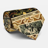 Antikes Ziermuster - italienisches Gemsteinmuster Krawatte (Gerollt)