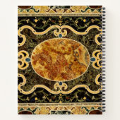 Antikes Ziermuster - italienisches Gemsteinmuster Notizblock (Rückseite)