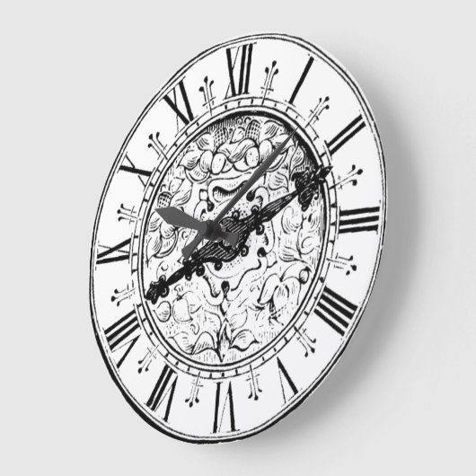 Antikes Ziffernblatt Große Wanduhr (Winkel)