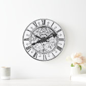 Antikes Ziffernblatt Große Wanduhr (Zuhause)