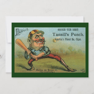 Antikes Zigarrenetikett, Sports Baseball Tansill P