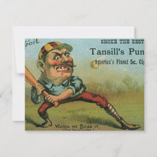 Antikes Zigarrenetikett, Sports Baseball Tansill P