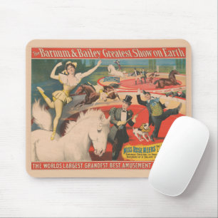 Antikes Zirkusplakat von Miss Rose Meers Mousepad