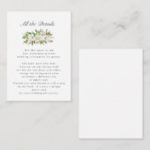 Antikgarten | Anfahrtsskizze für die Blumenmuster Begleitkarte (Vorne/Hinten)