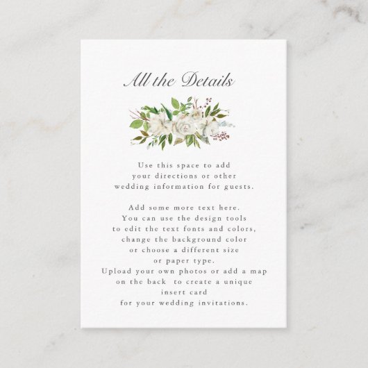 Antikgarten | Anfahrtsskizze für die Blumenmuster Begleitkarte (Vorderseite)