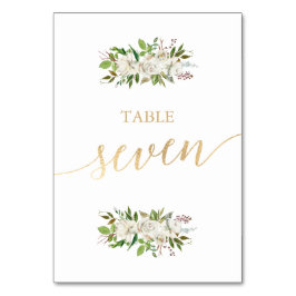 Antikgarten | FLÜSSIGKEITSKARTE 7 Tischnummer