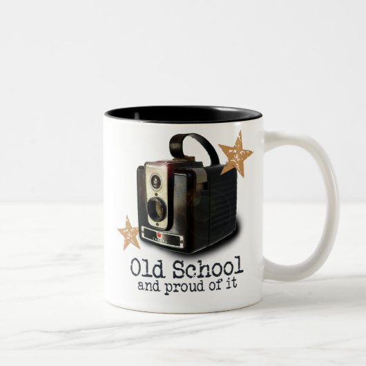 Antikkamera Alte Schule Tasse (Rechts)