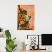 Antikolonialistisches Plakat Unterstützen Sie den (Heimbüro)
