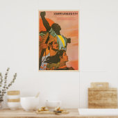 Antikolonialistisches Plakat Unterstützen Sie den (Küche)
