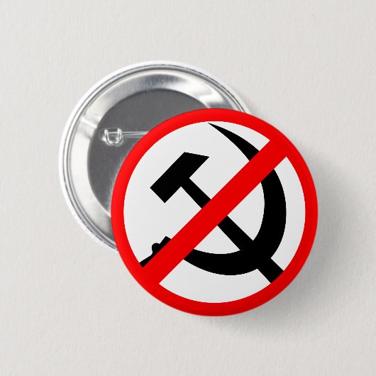 Antikommunist Button (Vorne & Hinten)