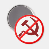 Antikommunist Magnet (Vorderseite/Rückseite)