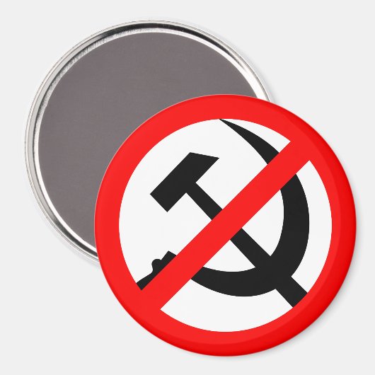 Antikommunist Magnet (Vorderseite/Rückseite)