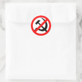 Antikommunist Runder Aufkleber (Tasche)