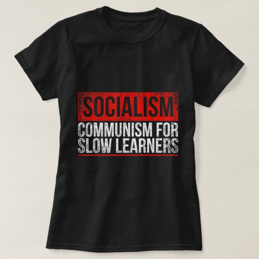 Antikommunistisch-kapitalistisch-libertarisch-anti T-Shirt (Design vorne)