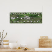 "Antikonvention" 90cm x 30cm Poster (Küche)
