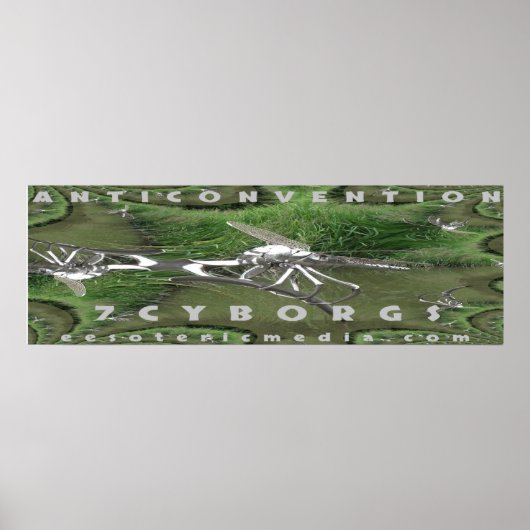 "Antikonvention" 90cm x 30cm Poster (Vorne)