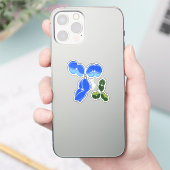 Antikörper IgG 1 oder 4, blau und grün Aufkleber (Telefon)