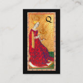 ANTIKÖSTLICHE KÖNIGERQUEEN DES SCHWARZGOLDMONOGRAM VISITENKARTE (Rückseite)