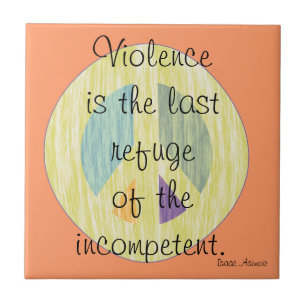 Antikriegsfriedenssymbol-Geschenk-Fliese Trivet Fliese