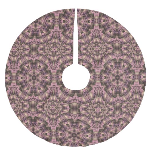 Antikrosa Viktorianisch Polyester Weihnachtsbaumdecke (Vorderseite)