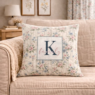 AntikRustikal Verspielter Shabby Chic Stil Blumen  Kissen