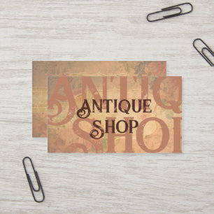 Antikshop-Schatz Vintage gealterte Rosen Visitenkarte