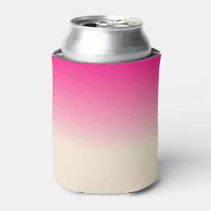 Antikweiß und Winterhimmel-Rosa Ombre-Muster Dosenkühler